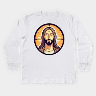 Humour Funny jesus christ gift Kids Long Sleeve T-Shirt